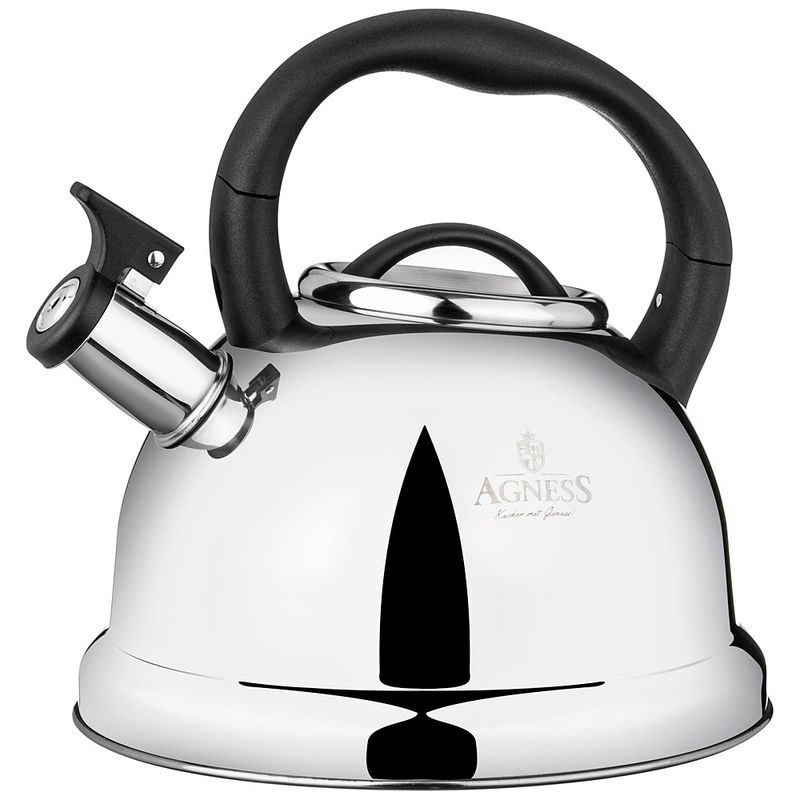 Чайник нерж. 937-033 3,0л. со свист. (скл. ручка) ВД