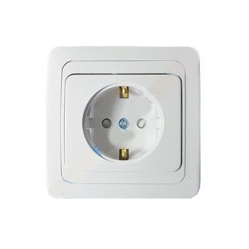 Розетка CLASSICO дв. 2102-W скр\пр белая (2210)