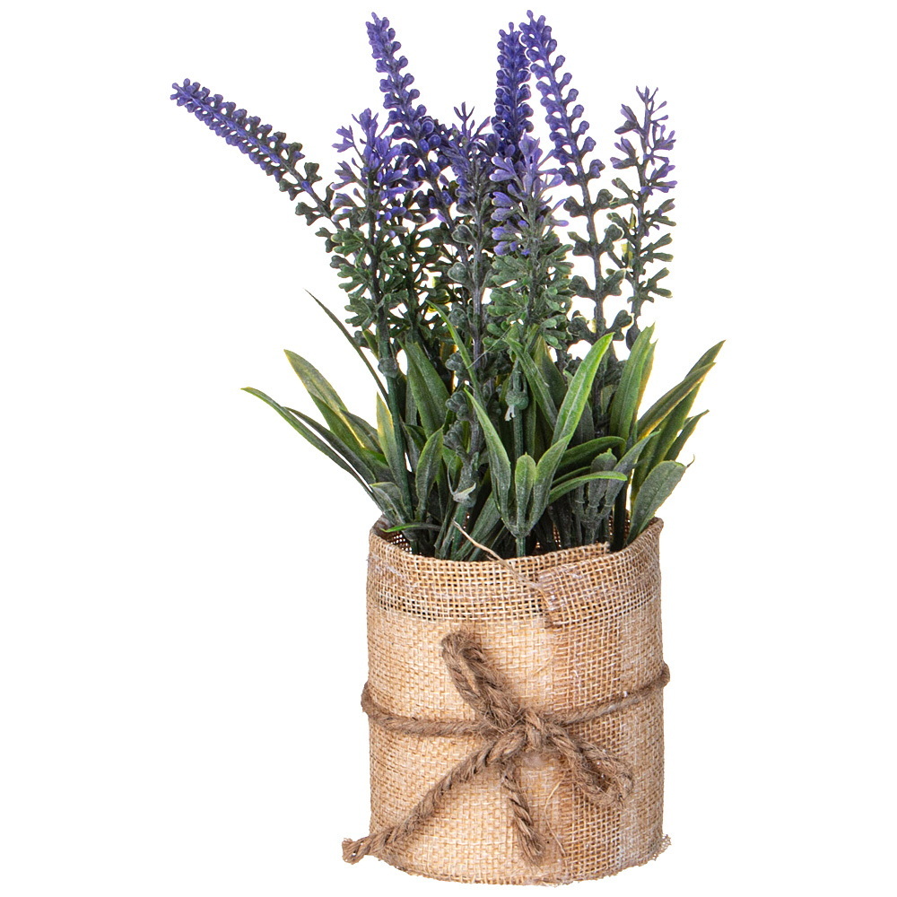 Цветок искусственный 268-118 "Лаванда" (в горшке)