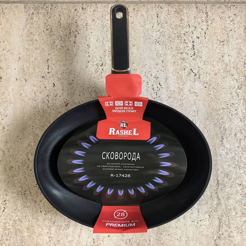 Сковорода R-17428 d28см. (лит.ал. а/пр.покр.)