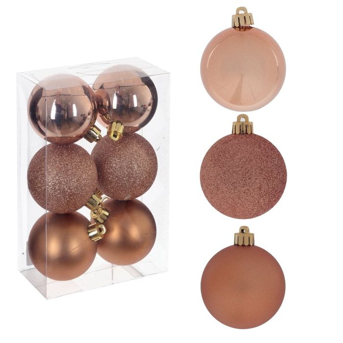 Шары (набор 6шт.) d6см. 764228 (бежевый) Р