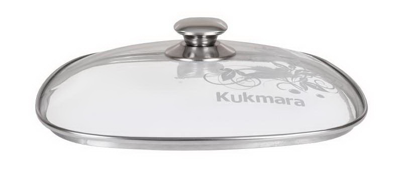 Крышка стекл. квадр. 280*280мм. с нерж.ободом с28-2т112 (Кукмор)