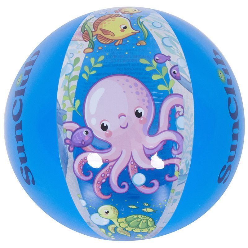 Мяч пляжный 40см. 109424 "Мир океана", 53013 Sunclub