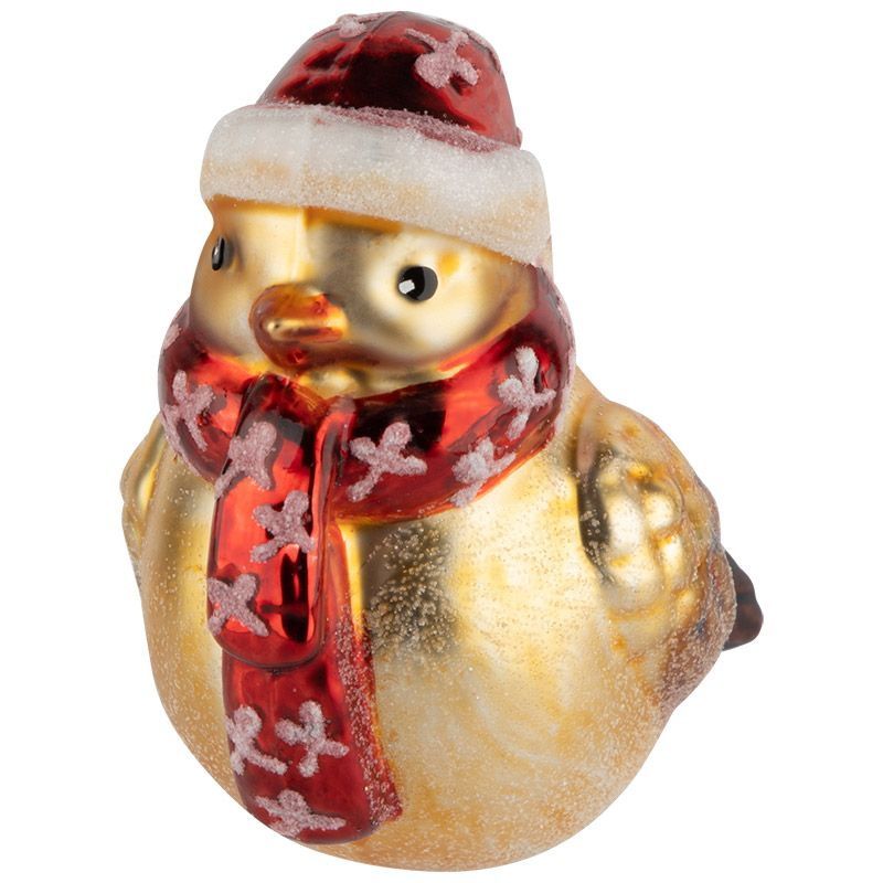 Подвесн.украш. "Новогодняя птичка" 108577 (стекл.) Скр