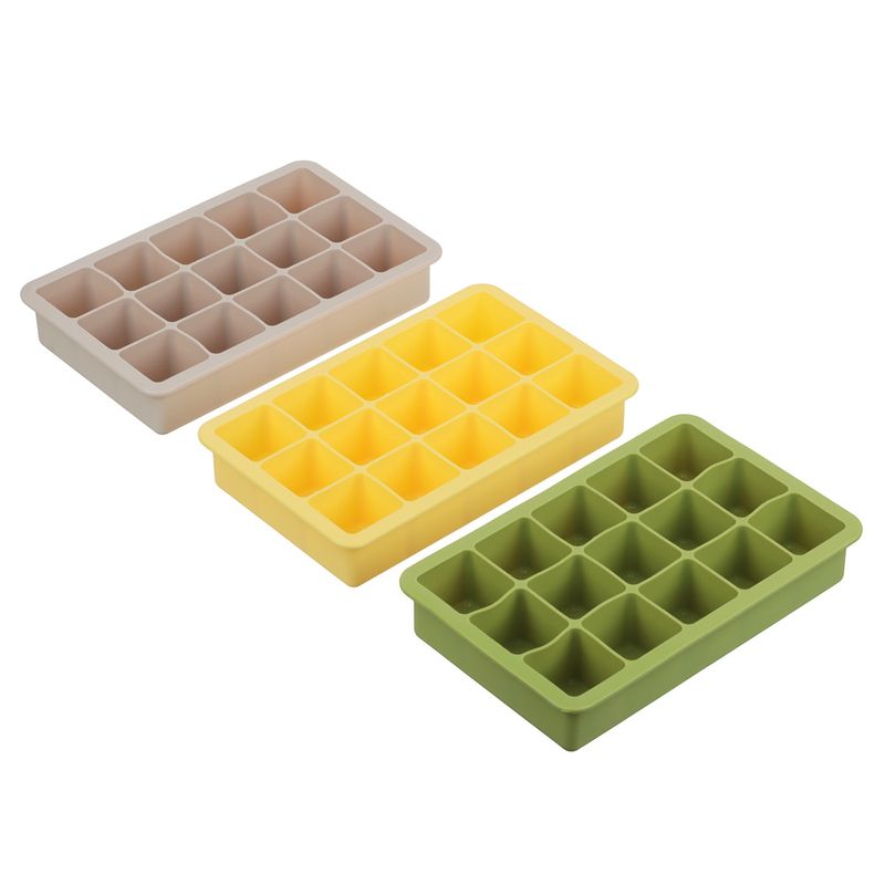 Форма д/льда силикон. 856-193 "Кубы" (15 ячеек) 18,5*11,5*3см. Гала