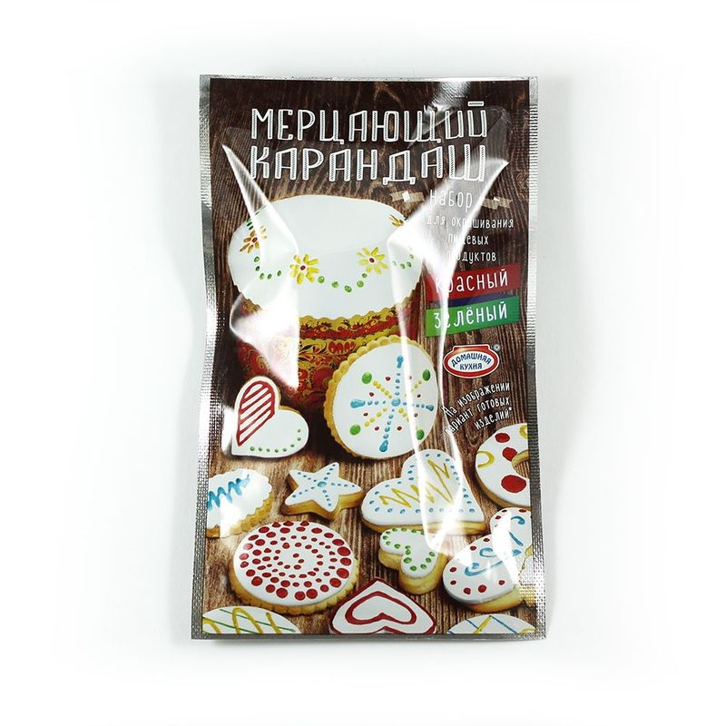 Красители пищевые НК49135 "Мерцающие карандаши" (2шт.) жидкие ПД