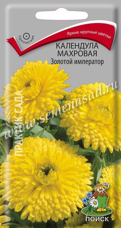 Календула махровая ЗОЛОТОЙ ИМПЕРАТОР 1,0гр. (Поиск)