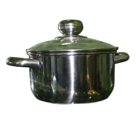 Кастрюля нерж.  5,0л. ТРС-3 1с806/3с92 с объмн.руч. стекл.крышка  Аша