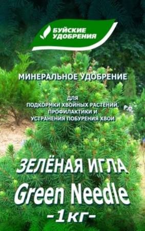 ЗЕЛЕНАЯ ИГЛА 1,0кг 410034 (д/подкормки хвойных раст., профилактики и устранения побурения хвои