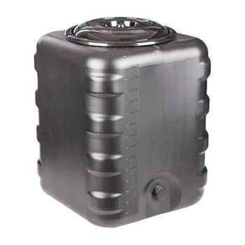 Бак пл. 150л. М6463 квадр. (д/душевой) черный