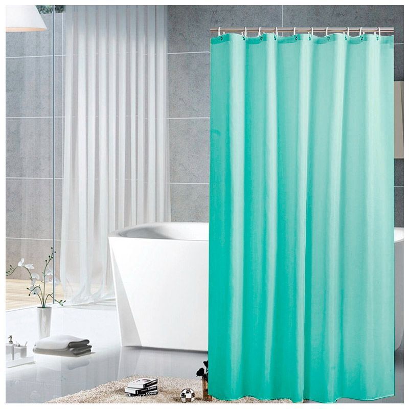 Занавес д/ван.комн. 180*180см. 005748 (зеленый) п/э Скр