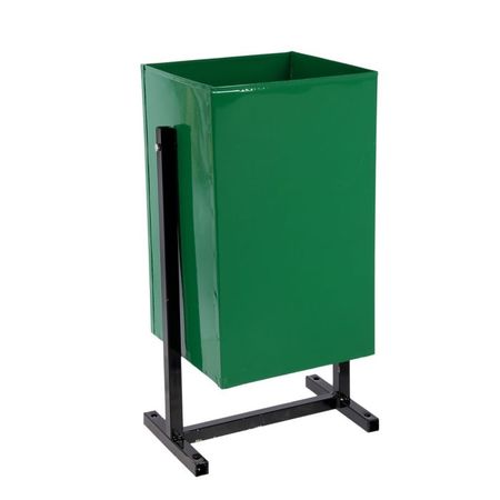 Урна 24л. Стандарт 1 (металлич.) зеленая (Павлово)
