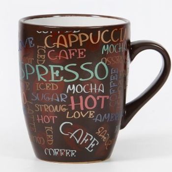 Кружка Бочка "Магия кофе" 390мл. (Т455/BRSD024-641)930/1092 (48шт/кор.) КС