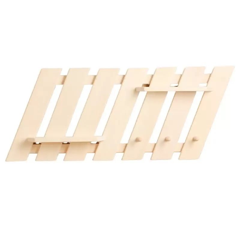 Полка-вешалка Зебра 79921 (2 полки 3 крючка)