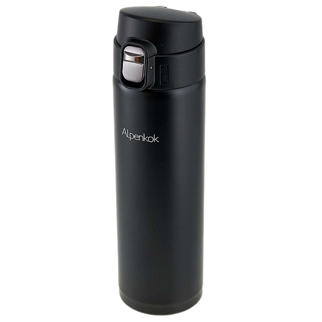 Термокружка нерж. DELTA АК-04819А 480 мл вакуумная (черный)