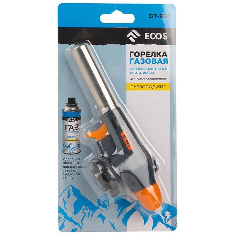 Горелка-насадка газовая ECOS GT-920 (лампа паяльная портативная) 157859 Скр.