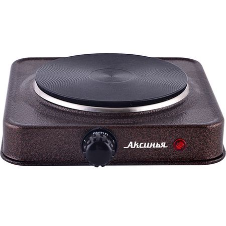 Электроплита АКСИНЬЯ КС-006 1конф. (1кВт. диск) коричн.