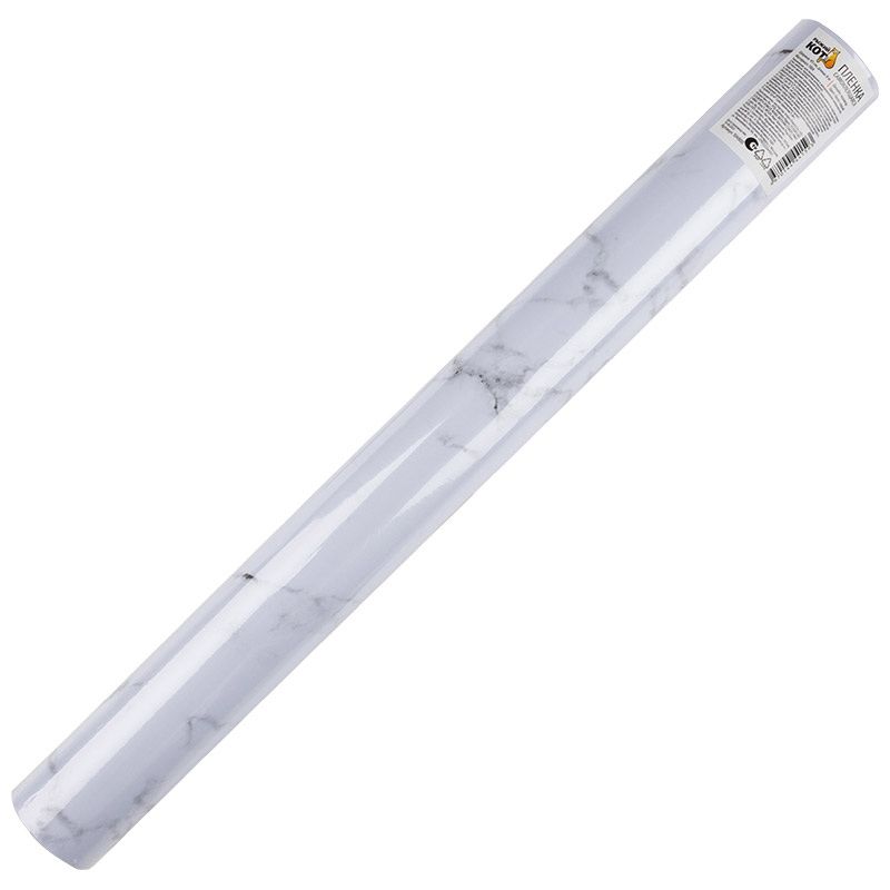 Пленка самоклеящаяся 0,45х8м 104900 (мрамор бело-серый) Скр.