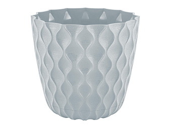 Горшок д/цв. "InGreen Wave" 10,0л, D270мм ПЦ6504УТ (Утренний туман)с дренажной сеткой и поддоном