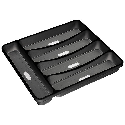 Лоток д/стол.приборов 108796 FORMA (32,5*28,5*4,5см.) черный Скр