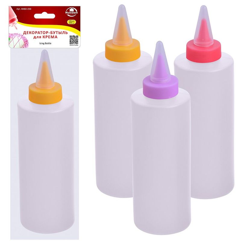 Декоратор-бутыль д/крема AN80-239 (650мл.) Мд