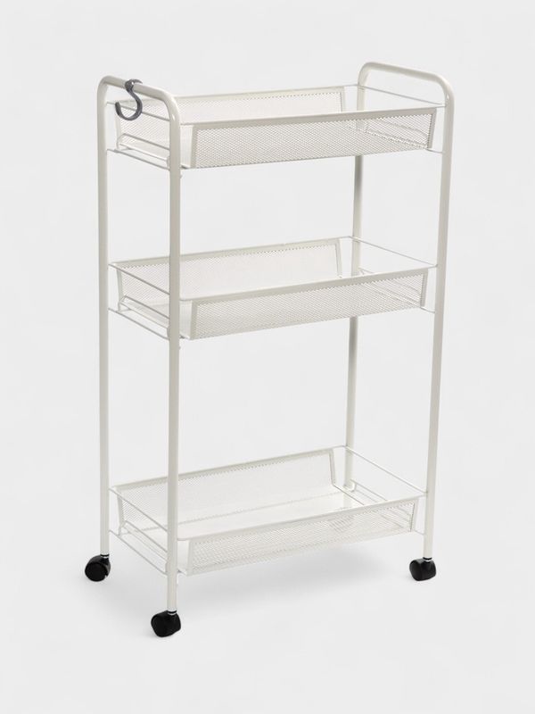 Этажерка 3ярусн. "Ладья 2 К" Э 322 Б (440*250*735мм.) (Белый) (ЗМИ)