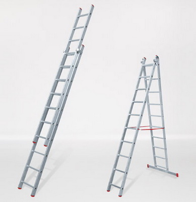 Лестница трансформер 411207 ал. 2секц. 2*7ступ. (2,0/3,2м.)
