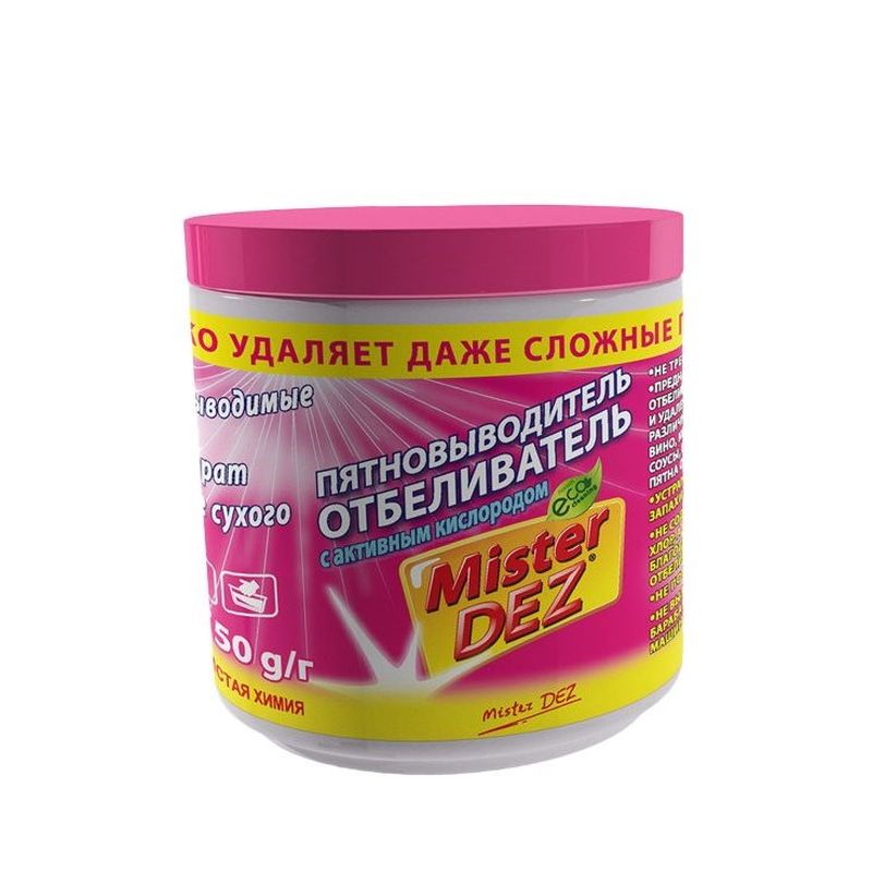 Отбеливатель-пятновыводитель MISTER DEZ ECO-CLEANING 750г. 113 (с активным кислородом)