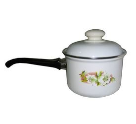 Кастрюля эмал.  1,5л. с двумя руч. 16084 с\д Л.