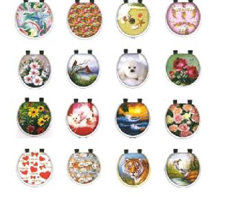 Сиденье д/унитаза "ОКЕАН" с рис. мягкое Нов.