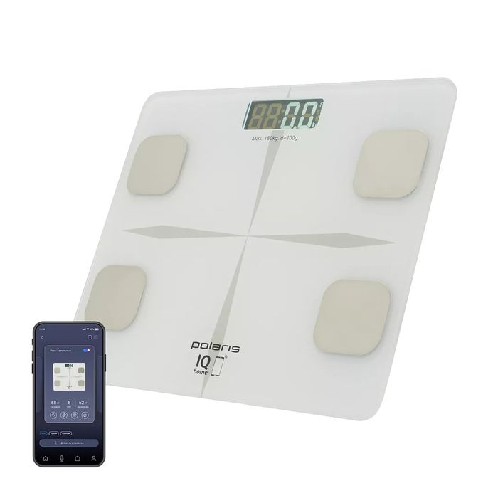 Весы напол. POLARIS PWS 1826 IQ Home (180кг.) электрон.