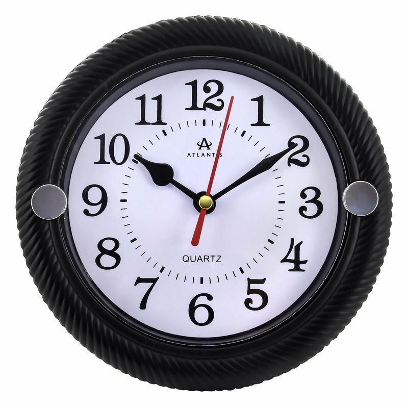 Часы настенные TLD-5992T "Atlantis" black (d15,8*3,8см) А