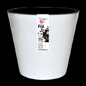 Горшок д/цв. "London" 1,6л. d160мм. ПЦ1553 (белый) с кашпо