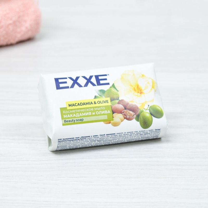 Мыло косметическое EXXE  "Макадамия и олива" 7685 (90г.) (Арвитекс)