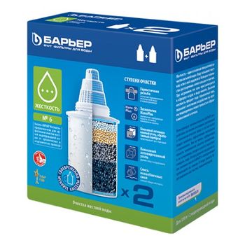 Сменная кассета "Барьер-6" (2шт.) д/жестк.воды