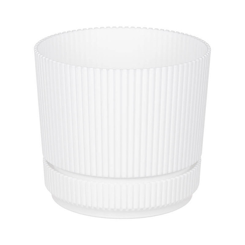 Кашпо СТРИП  0,6л. d11,0см. КН3245Б с подставкой (Белый)