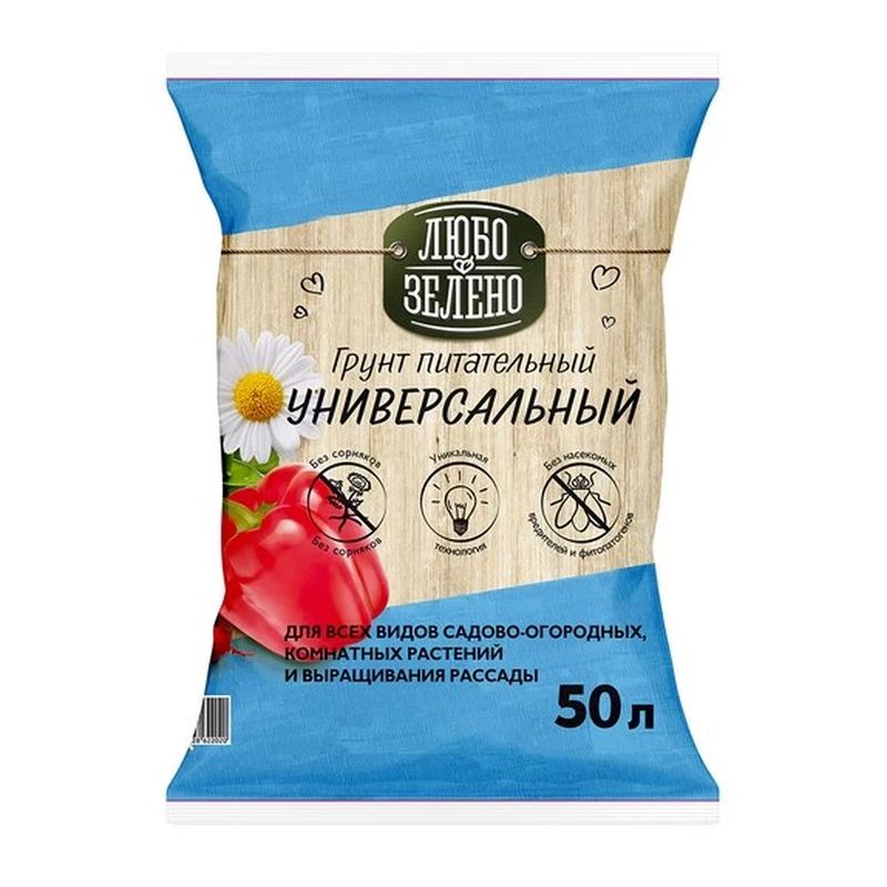 Грунт универс. ЛЮБО-ЗЕЛЕНО 50,0л. Фарт