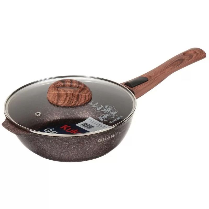 Ковш Кукмор  2,2л. "Granit ultra" кга0225а (red. а/пр. съемн. ручка, ст/крышка)