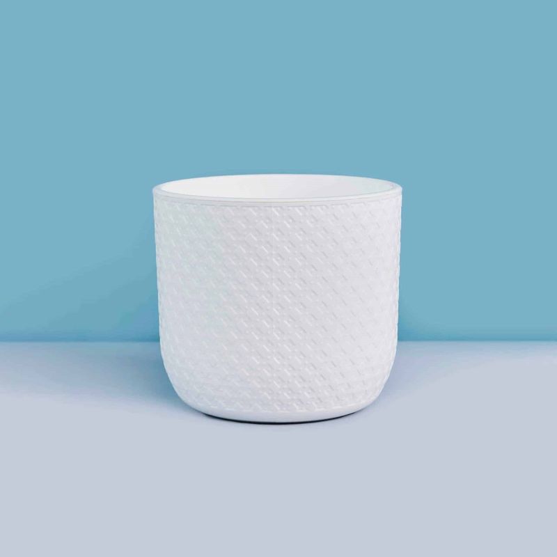 Горшок д/цв. КЛЕВЕР 4,5л. со вставкой 1890 (белый) ДП