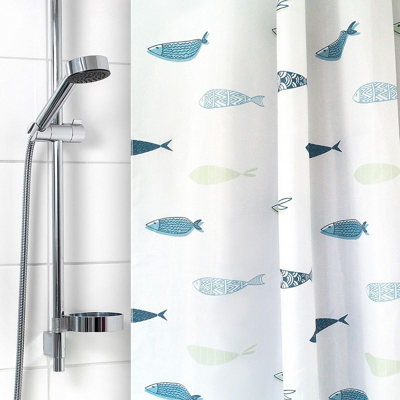 Занавес д/ван.комн. 180*180см. п/эстер. "Аквариум" 2227-1 М.