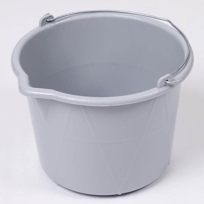Ведро 12л. пл. строит. с метал.руч. усиленное с ребрами жесткости Заря