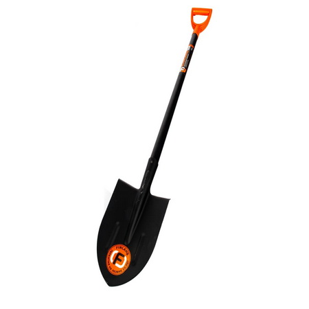 Лопата штыковая 1464-Ч (рельсовая сталь) с дер. черен. FINLAND ЦИ