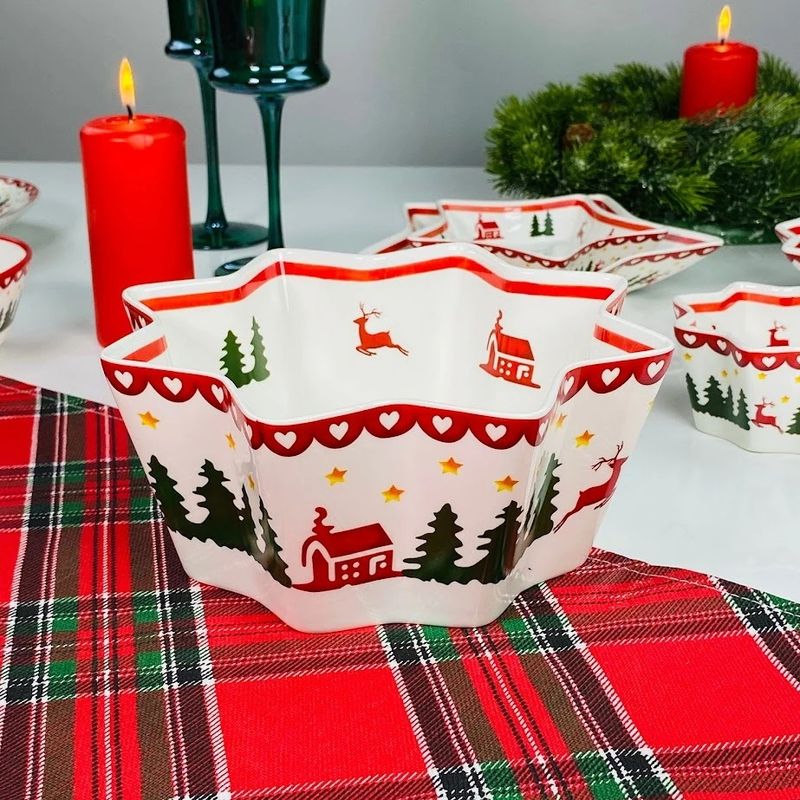 Салатник 164-047 "Новый год" 20см. (подар.уп.)