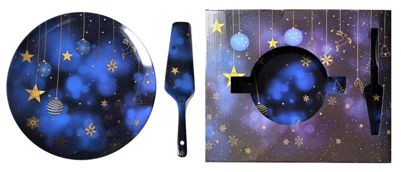 Набор д/торта MFK20606 (2пр. блюдо 27см. лопатка) подар. уп.