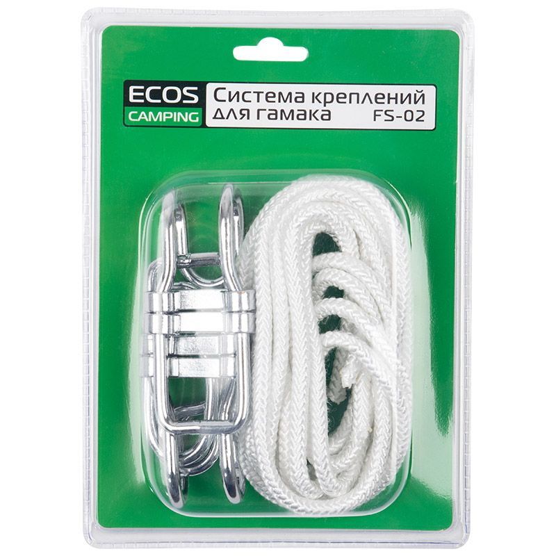 Система крепления д/гамака FS-02 101180 (2 веревки 2 крючка, 2 стопора) СКР