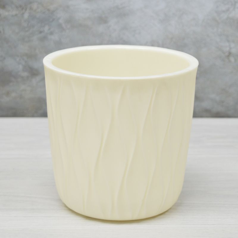 Горшок д/цв. "Desert" 2,3л. ПБ86407 с дренажной вставкой (молочный)