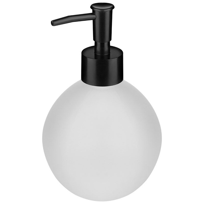 Дозатор д/жидк.мыла 110800 Crystalite 400мл. белый матовый (стекло) Скр.