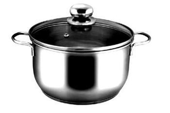 Кастрюля нерж.  1,0л. ТРС-3 1с750/3с113 прут.руч. ст/крышка Аша