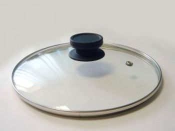 Крышка стекл. d240мм. 4724/4924/4124 (с метал.ободком) низк. (Т)