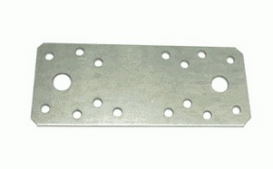 Пластина крепежная 140*55*2мм. цинк. Кунгур